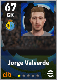 Jorge Valverde eFootball player card