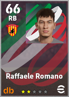 Raffaele Romano — RB, OVR 66, MAX 66