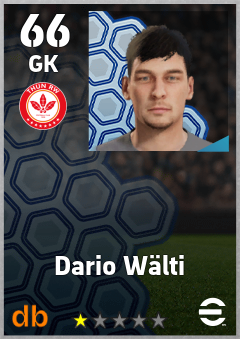 Dario Wälti — GK, OVR 66, MAX 66