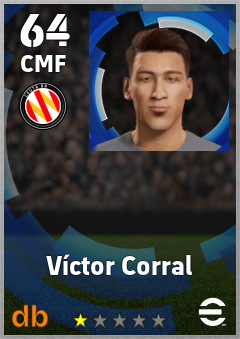 Víctor Corral — CMF, OVR 64, MAX 64