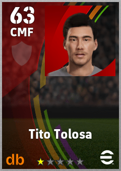 Tito Tolosa — CMF, OVR 63, MAX 63