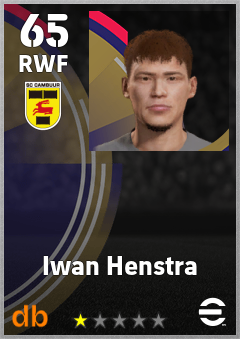Iwan Henstra — RWF, OVR 65, MAX 65