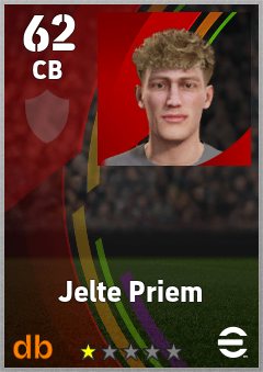 Jelte Priem eFootball player card