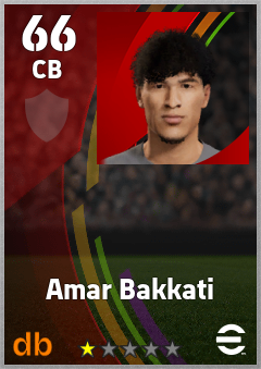 Amar Bakkati eFootball player card