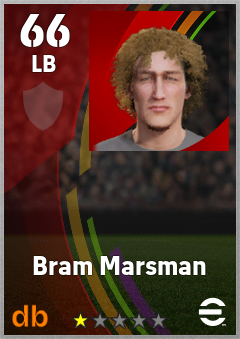 Bram Marsman — LB, OVR 66, MAX 66