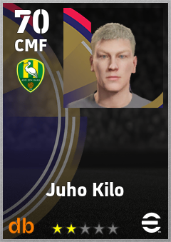 Juho Kilo — CMF, OVR 70, MAX 70