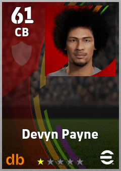 Devyn Payne eFootball player card
