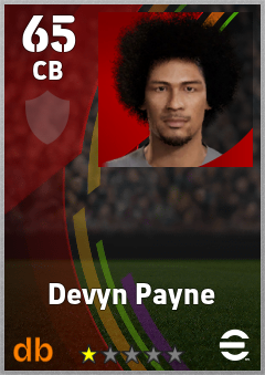 Devyn Payne eFootball player card