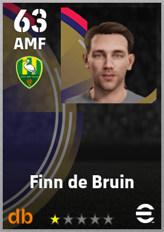 Finn de Bruin — AMF, OVR 63, MAX 63