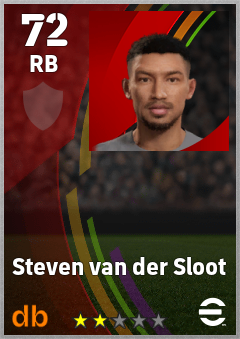 Steven van der Sloot eFootball player card