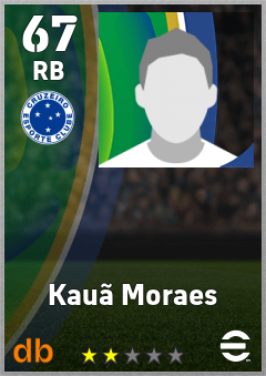 Kauã Moraes — RB, OVR 67, MAX 67