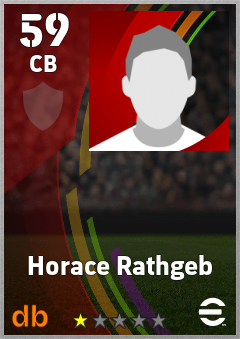 Horace Rathgeb — CB, OVR 59, MAX 59