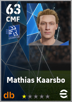 Mathias Kaarsbo — CMF, OVR 63, MAX 63