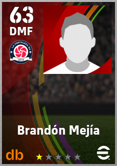 Brandón Mejía — DMF, OVR 63, MAX 63