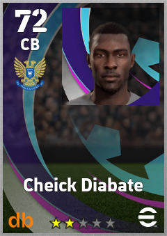 Cheick Diabate — CB, OVR 72, MAX 72