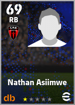 Nathan Asiimwe — RB, OVR 69, MAX 69