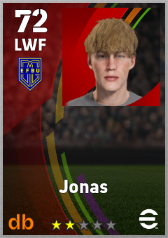 Jonas eFootball player card