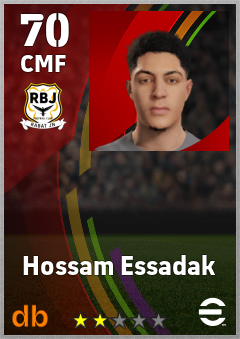 Hossam Essadak — CMF, OVR 70, MAX 70