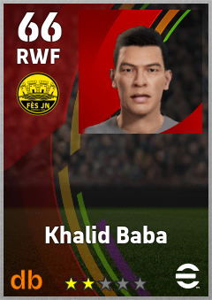 Khalid Baba eFootball player card