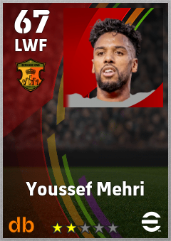 Youssef Mehri — LWF, OVR 67, MAX 67