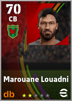 Marouane Louadni eFootball player card