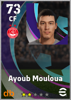 Ayoub Mouloua — CF, OVR 73, MAX 73