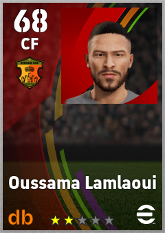 Oussama Lamlaoui — CF, OVR 68, MAX 68