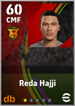 Reda Hajji — CMF, OVR 60, MAX 60