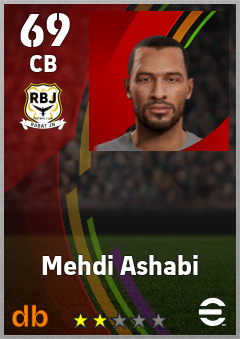 Mehdi Ashabi — CB, OVR 69, MAX 69