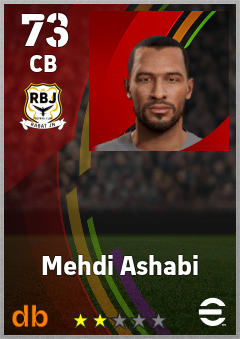 Mehdi Ashabi — CB, OVR 73, MAX 73