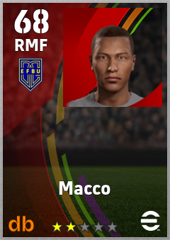 Macco — RMF, OVR 68, MAX 68