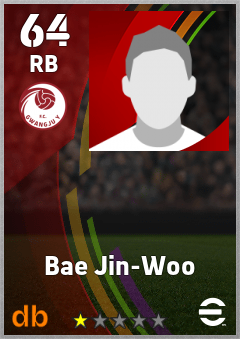 Bae Jin-Woo — RB, OVR 64, MAX 64