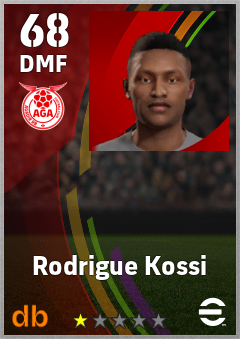 Rodrigue Kossi — DMF, OVR 68, MAX 68