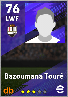 Bazoumana Touré — LWF, OVR 76, MAX 76