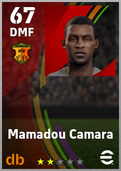 Mamadou Camara — DMF, OVR 67, MAX 67