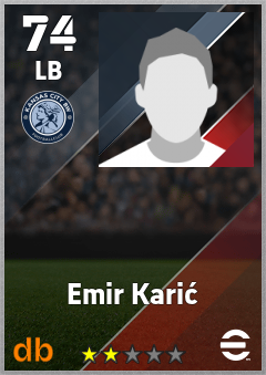 Emir Karić — LB, OVR 74, MAX 74