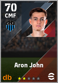 Aron John eFootball player card