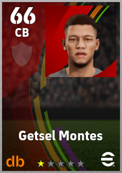 Getsel Montes — CB, OVR 66, MAX 66