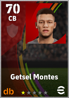Getsel Montes eFootball player card