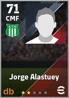 Jorge Alastuey — CMF, OVR 71, MAX 71