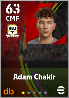 Adam Chakir — CMF, OVR 63, MAX 63