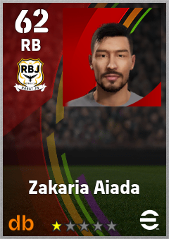 Zakaria Aiada eFootball player card