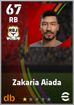 Zakaria Aiada eFootball player card