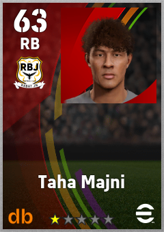 Taha Majni — RB, OVR 63, MAX 63