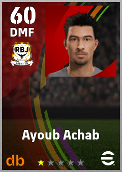 Ayoub Achab — DMF, OVR 60, MAX 60