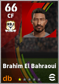 Brahim El Bahraoui — CF, OVR 66, MAX 66