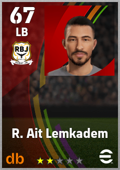 R. Ait Lemkadem — LB, OVR 67, MAX 67