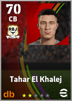Tahar El Khalej — CB, OVR 70, MAX 70