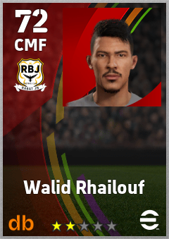 Walid Rhailouf eFootball player card
