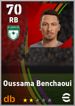 Oussama Benchaoui — RB, OVR 70, MAX 70